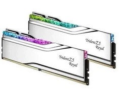 RAM 32 GB G.Skill DIMM DDR5-7600 (2x 16 GB) Dual-Kit (Sidabrinis. F5-7600J3646G16GX2-TR5S. Trident Z5 Royal. INTEL XMP)