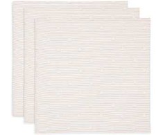 Jollein muslino audinio vystyklų rinkinys 70x70 Miffy Stripe Biscuit 3vnt