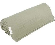 Little Dutch Otulacz muślinowy 120 x 120 cm Olive TE51914025