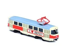 Rappa Metalinis čekiškas retro tramvajus 16 cm BRNO
