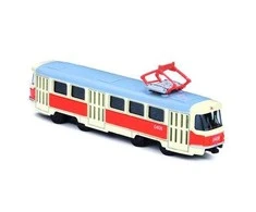 Rappa Metalinis čekiškas retro tramvajus 16 cm