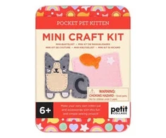 Dėlionė Rappa Petit Collage Mini Craft Kit: Pocket Pet Kitten