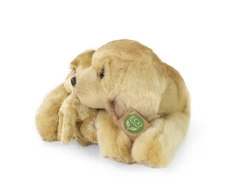 Rappa Eco-Friendly Pliušinis žaislas - auksaspalvis retriveris su šuniuku, 27 cm