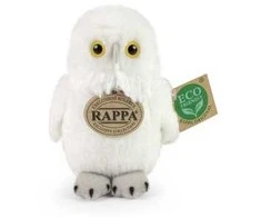 Rappa Plush snowy owl 13 cm ECO-FRIENDLY