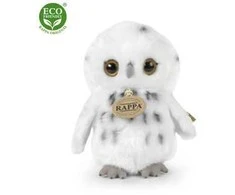 Rappa Plush snowy owl 18 cm ECO-FRIENDLY