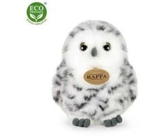 Rappa Plush snowy owl 17 cm ECO-FRIENDLY