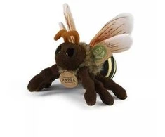 Rappa Plush honey bee 18 cm ECO-FRIENDLY