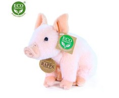 Disney Rappa - Plush Realistic Sitting Pig 18 cm Eco-Friendly