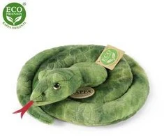 Rappa Plush žalias snake 90 cm ECO-FRIENDLY