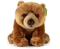 Pliušinis lokys Rappa Grizzly 30 cm EKOLOGIŠKAS