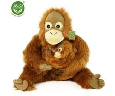 Pliušinis orangutangas su kūdikiu Rappa 28 cm ECO-F.