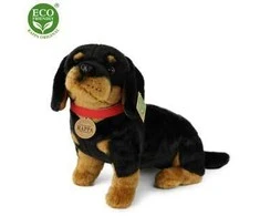 Rappa Plush Dachshund with collar 36 cm ECO-FRIENDLY