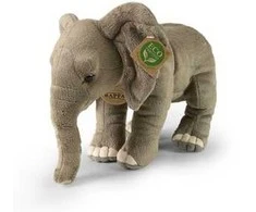 Pliušinis žaislas „Rappa“ – realistiškas afrikinis dramblys, 28 cm, ekologiškas