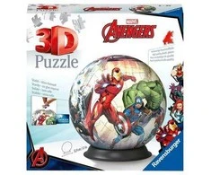 Ravensburger 3D Dėlionė 73 vnt. - Marvel kamuolys - Keršytojai