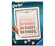Tapymas pagal skaičius CreArt Be Happy 23544 Ravensburger
