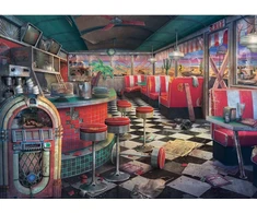Ravensburger Dėlionė 1000 vnt. - Apleistas bistro