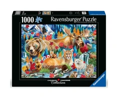 Ravensburger Dėlionė 1000 vnt. - Kanados laukiniai gyvūnai