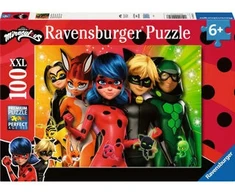 Dėlionė Ravensburger Puzzle XXL 100 Biedronka i juoda kot