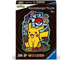 Ravensburger medinė dėlionė 300 vnt. - Pikachu