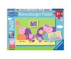Ravensburger Dėlionė 2x12 vnt. - Pepa Pig