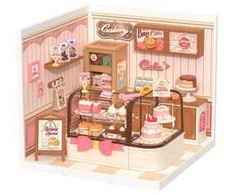 RoboTime 3D dřevěná skládačka miniatura domečku Cukrárna Tasty