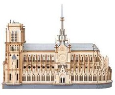 Robotime Medinė 3D dėlionė - Paryžiaus Dievo Motinos katedra