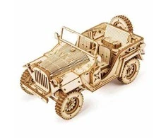 Robotime 3D medinis konstruktorius Armijos automobilis