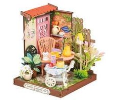 Skrzynkazdrewna RoboTime Miniatura domku Ogród herbaciany