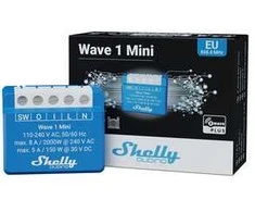 Shelly Qubino Wave 1 Mini LR išmanusis jungiklis Z-Wave Mėlyna