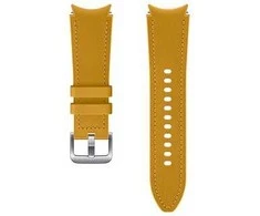 Išmaniojo laikrodžio Samsung Galaxy Watch 4 odinis dirželis, Rudos spalvos, 20mm, M/L