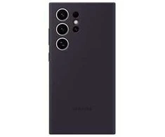 Dėklas Tamsiai violetinis „Samsung Galaxy S24 Ultra“ silikoninis dangtelis