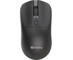 Sandberg 331-04 belaidė pelė, taupanti, juoda, kairė ir dešinė, USB-A adapteris