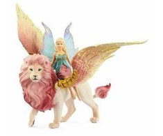 Schleich - Bayala - Fėja skrenda ant sparnuoto liūto (70714)