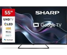 Sharp | 55HP6265E | 55 | Išmanusis televizorius | „Google TV“ | UHD | Juoda
