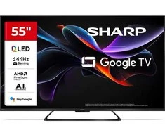Sharp | 55HR7265E | 55 | Išmanusis televizorius | „Google TV“ | Juoda