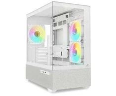 Sharkoon Dėklas MK7 ARGB mATX 2xStiklinis baltas