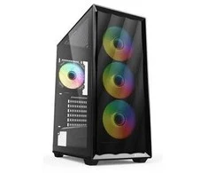 Sharkoon VK4 ARGB, Tower-case - juodas, Tempered Glass