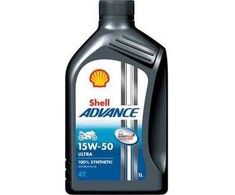 Motociklų variklių alyva SHELL Advance 4T Ultra 15W-50, 1L