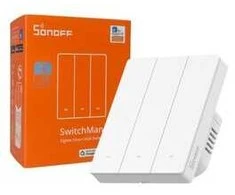 Sonoff SwitchMan ZBM5 Zigbee jungiklis 3 klavišų, baltas 86W