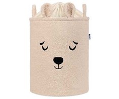 Sipo KOSZ NA ZABAWKI XL Organizer dla Dziecka 43L PREMIUM BOUCLE Kreminis Meškiukas