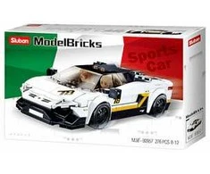 Sluban itališkas super baltas automobilis, 276 detalės