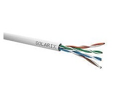 Solarix Montavimo kabelis UTP, Cat5E, drát, PVC, dėžutė 100m SXKD-5E-UTP-PVC