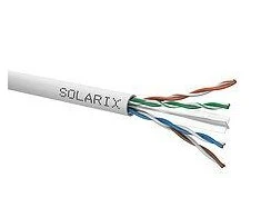Montavimo kabelis Solarix UTP, Cat6, laidas, PVC, dėžutė 100m SXKD-6-UTP-PVC