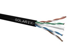 Kabelis Instalacyjny Solarix CAT6 UTP PE Fca zewnętrzny 500m/szpula SXKD-6-UTP-PE