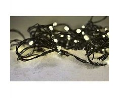 Solight LED lauko kalėdinė grandinėlė, 200 LED, 20m, 5m laidas, 8 funkcijos, laikmatis, IP44, šiltas baltas