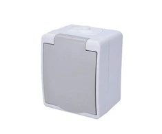Solight 5B304 zásuvka do vlhka IP54 pilka