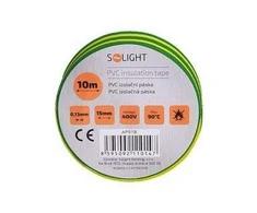 Solight AP01 izoliacinė juosta 15 mm x 0,13 mm x 10 m geltonai žalia