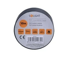 Solight AP03C izoliacinė juosta 19mm x 0,13mm x 10m juoda