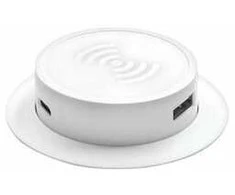 Solight DC64W-PD20 Bezdrátová 15W + USB A+C 20W PD výsuvná nabíječka bílá