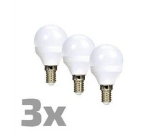 Solight ECOLUX LED lemputė (E14) 6W 3 pak